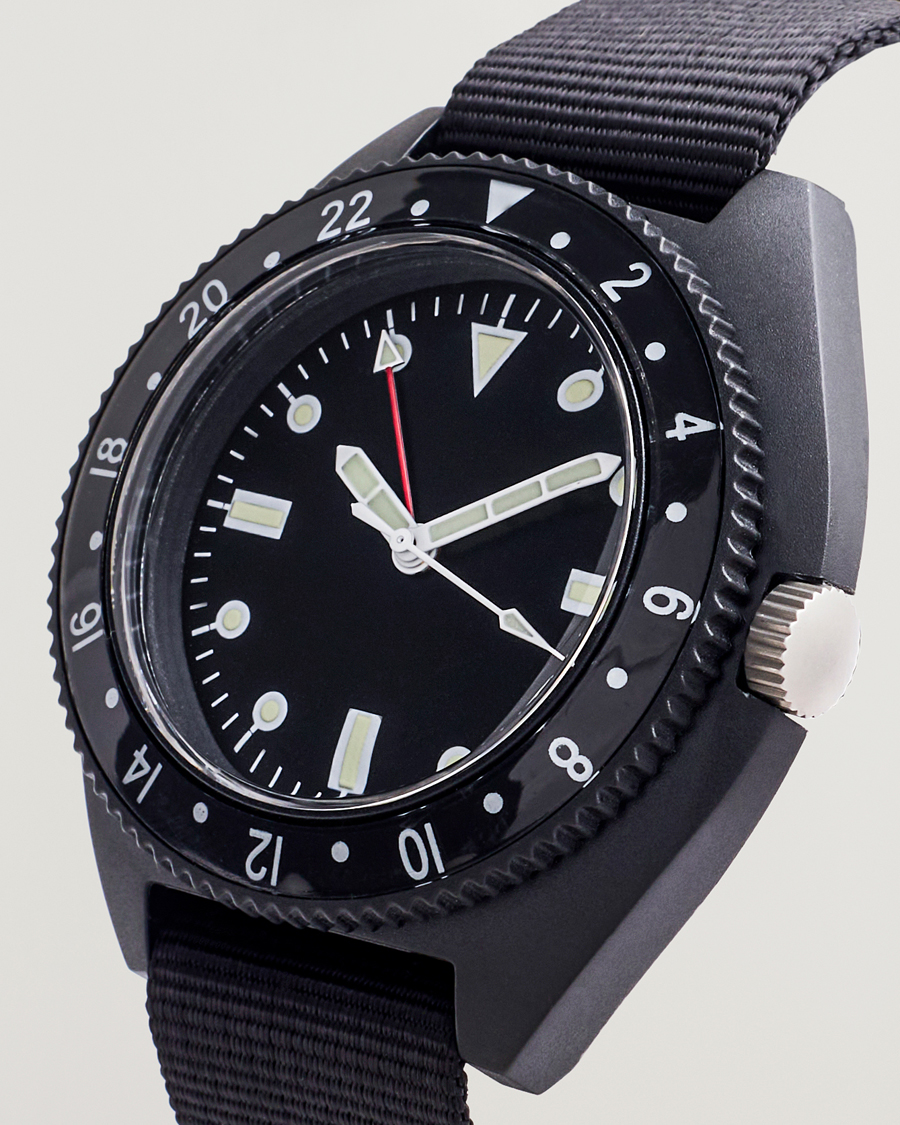 Heren | Stoffen band | BEAMS PLUS | Type-P24 Utility Watch Black