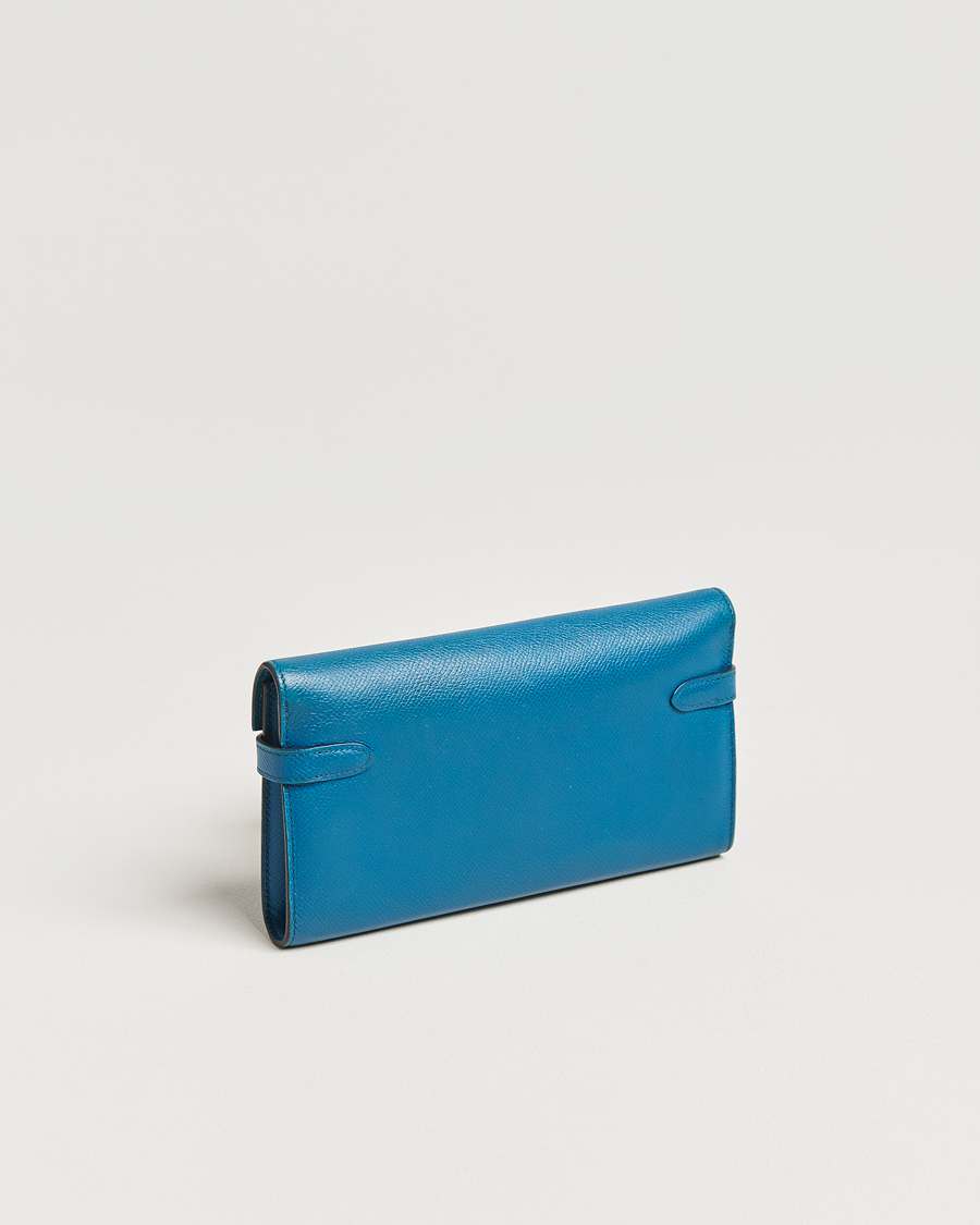 Heren | Gifts for Her | Hermès Pre-Owned | Kelly Wallet Epsom Leather Blue