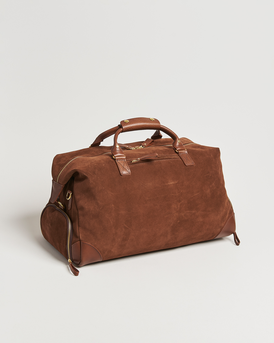 Heren | Tassen | Bennett Winch | Suede Weekender Brown