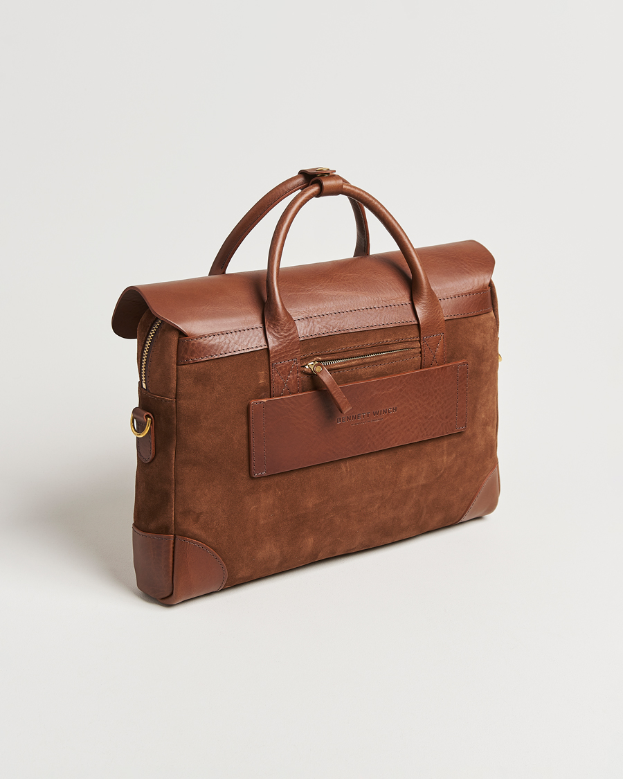 Homme | Sacs | Bennett Winch | Suede Briefcase Brown