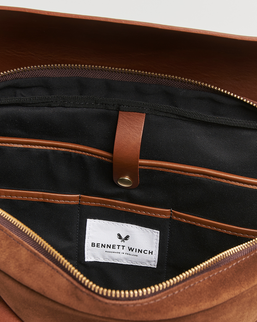 Homme | Sacs | Bennett Winch | Suede Briefcase Brown