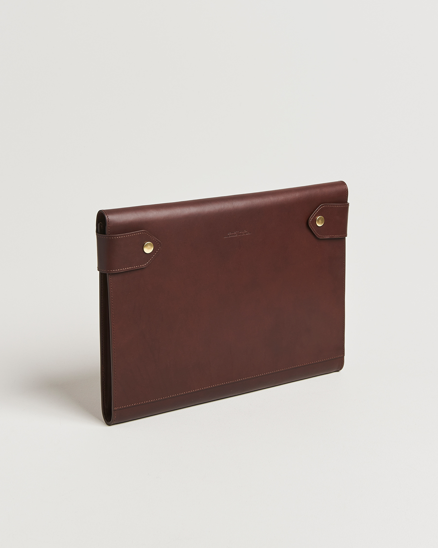 Heren | Tassen | Bennett Winch | Large Leather Folio Brown
