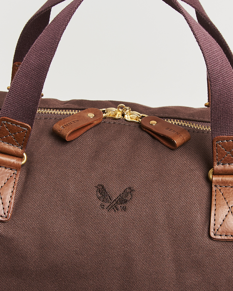 Homme | Sacs | Bennett Winch | Canvas Suit Carrier Holdall Chocolate