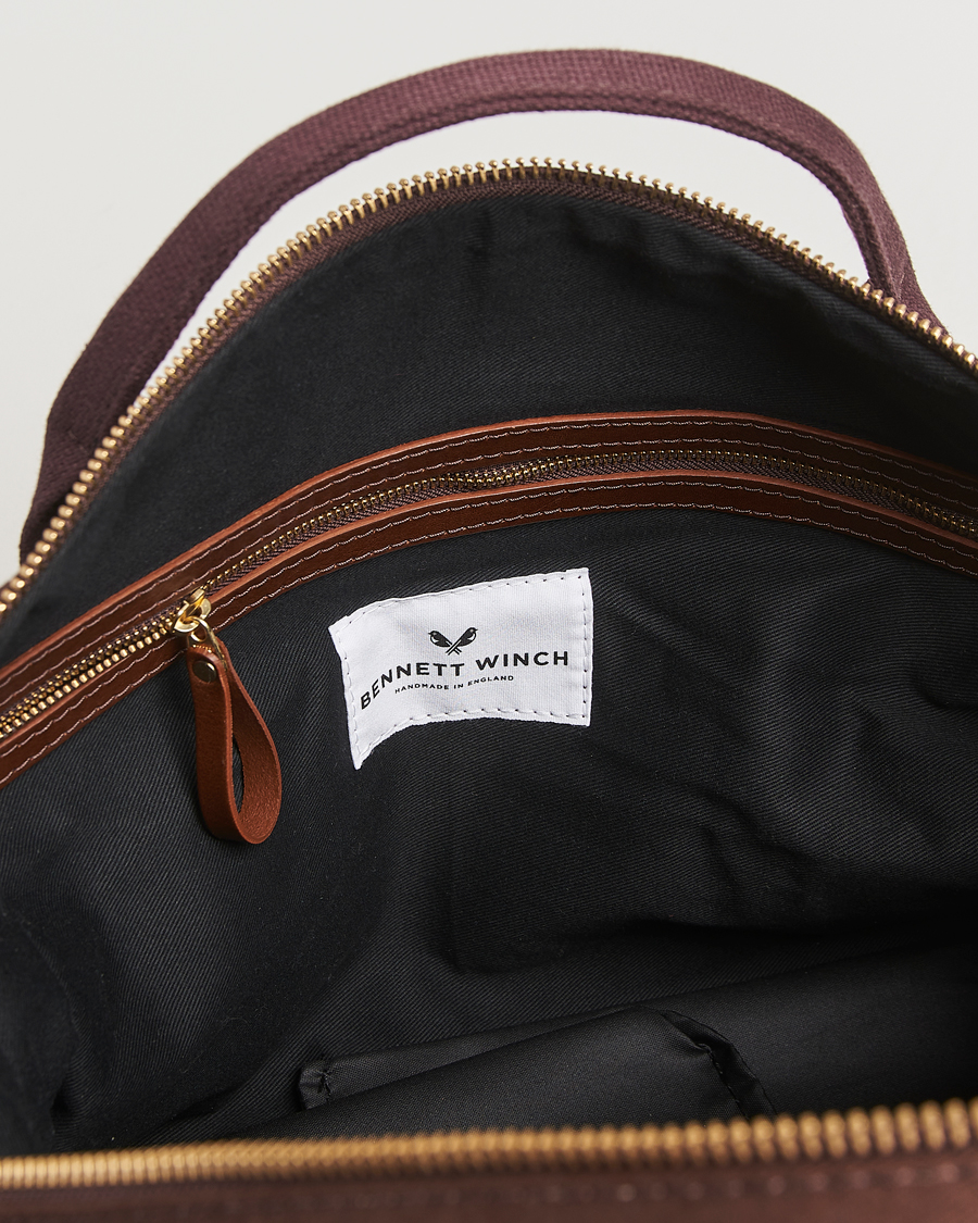 Homme | Sacs | Bennett Winch | Canvas Weekender Black Chocolate