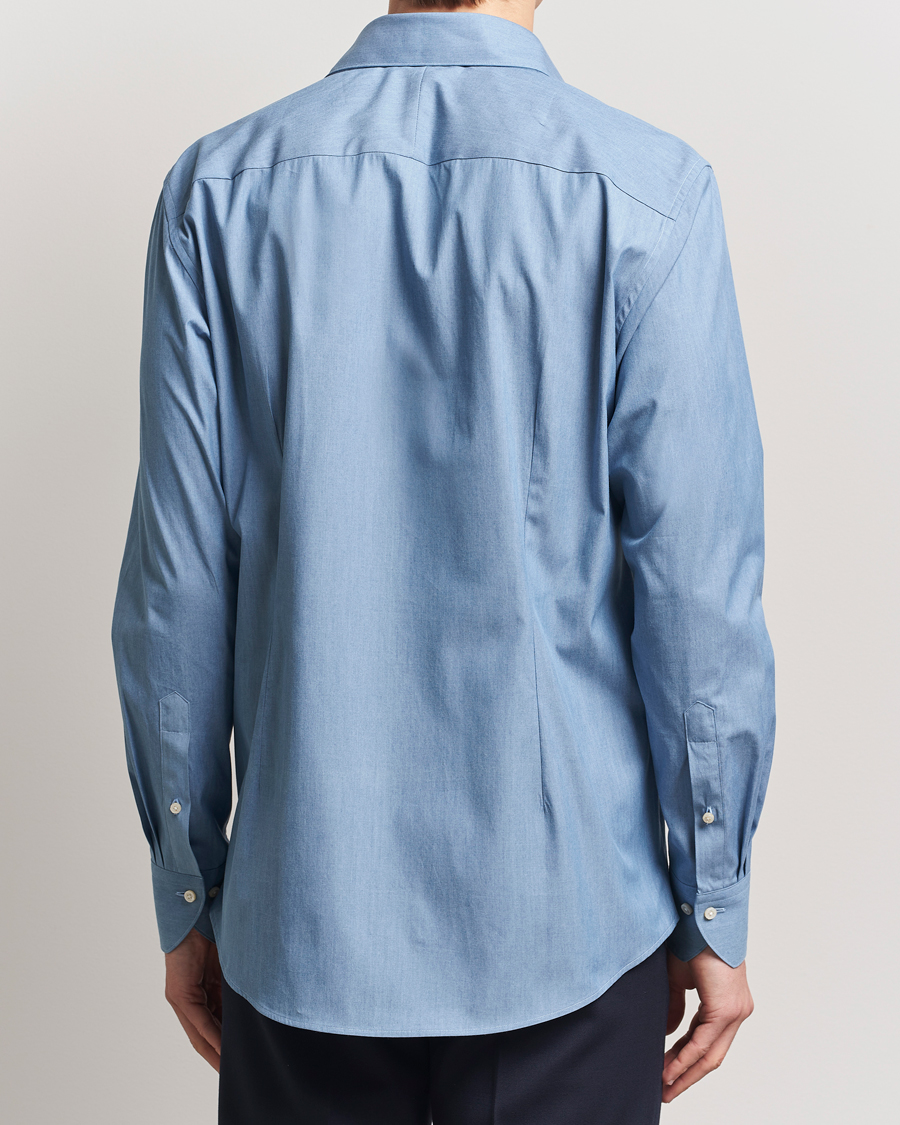Heren | Overhemden | Stenströms | 1899 Denim Poplin Shirt Indigo
