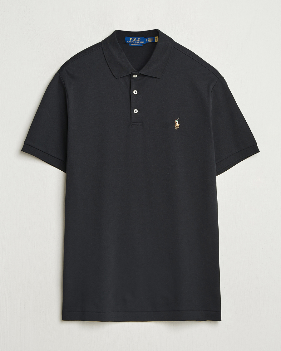 Homme | Polos | Polo Ralph Lauren | Custom Slim Fit Cotton Polo Polo Black