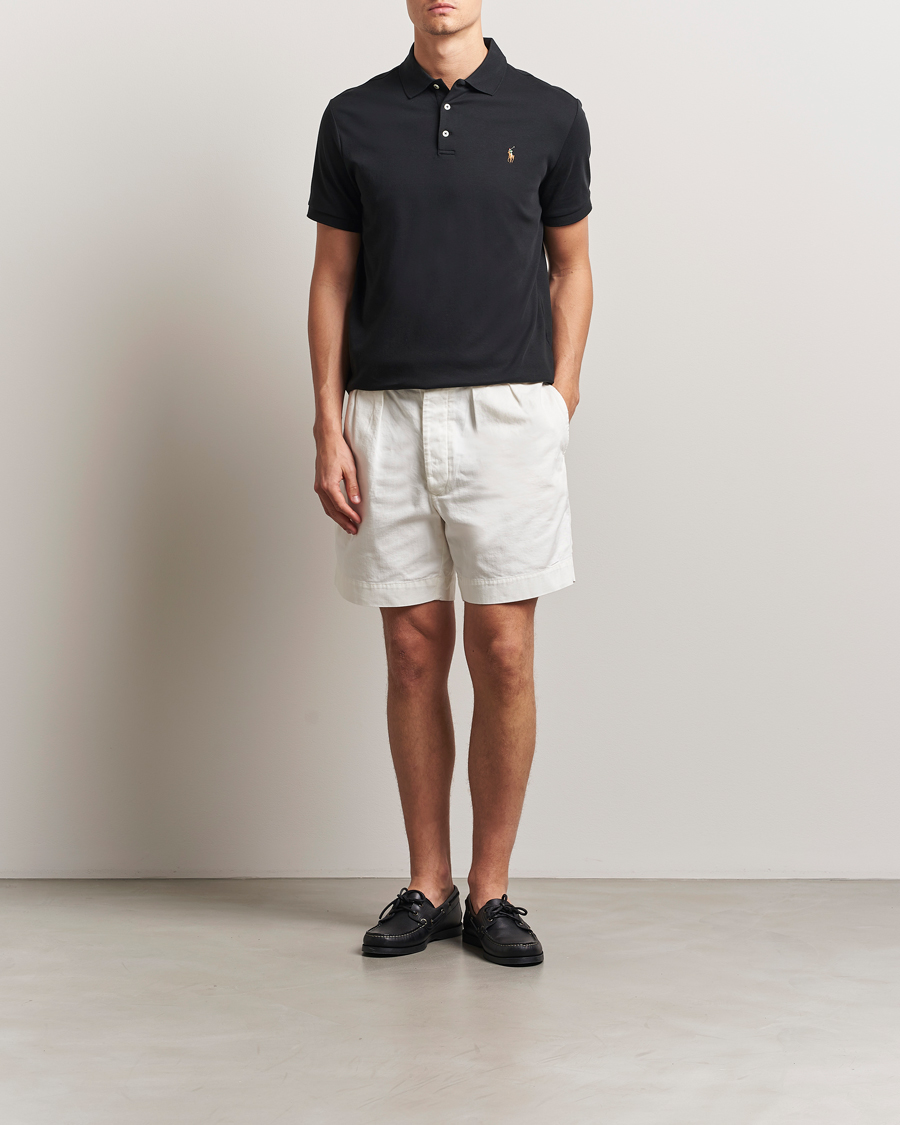 Homme | Polos | Polo Ralph Lauren | Custom Slim Fit Cotton Polo Polo Black