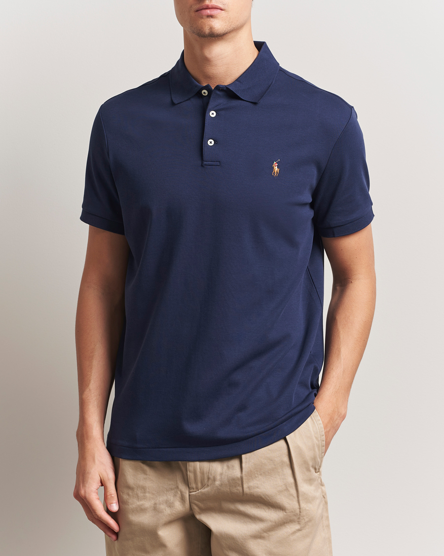 Heren | Polo's | Polo Ralph Lauren | Custom Slim Fit Cotton Polo Refined Navy