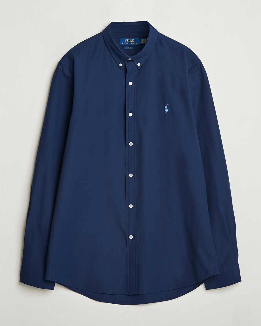 Homme | Chemises | Polo Ralph Lauren | Slim Fit Poplin Shirt Newport Navy