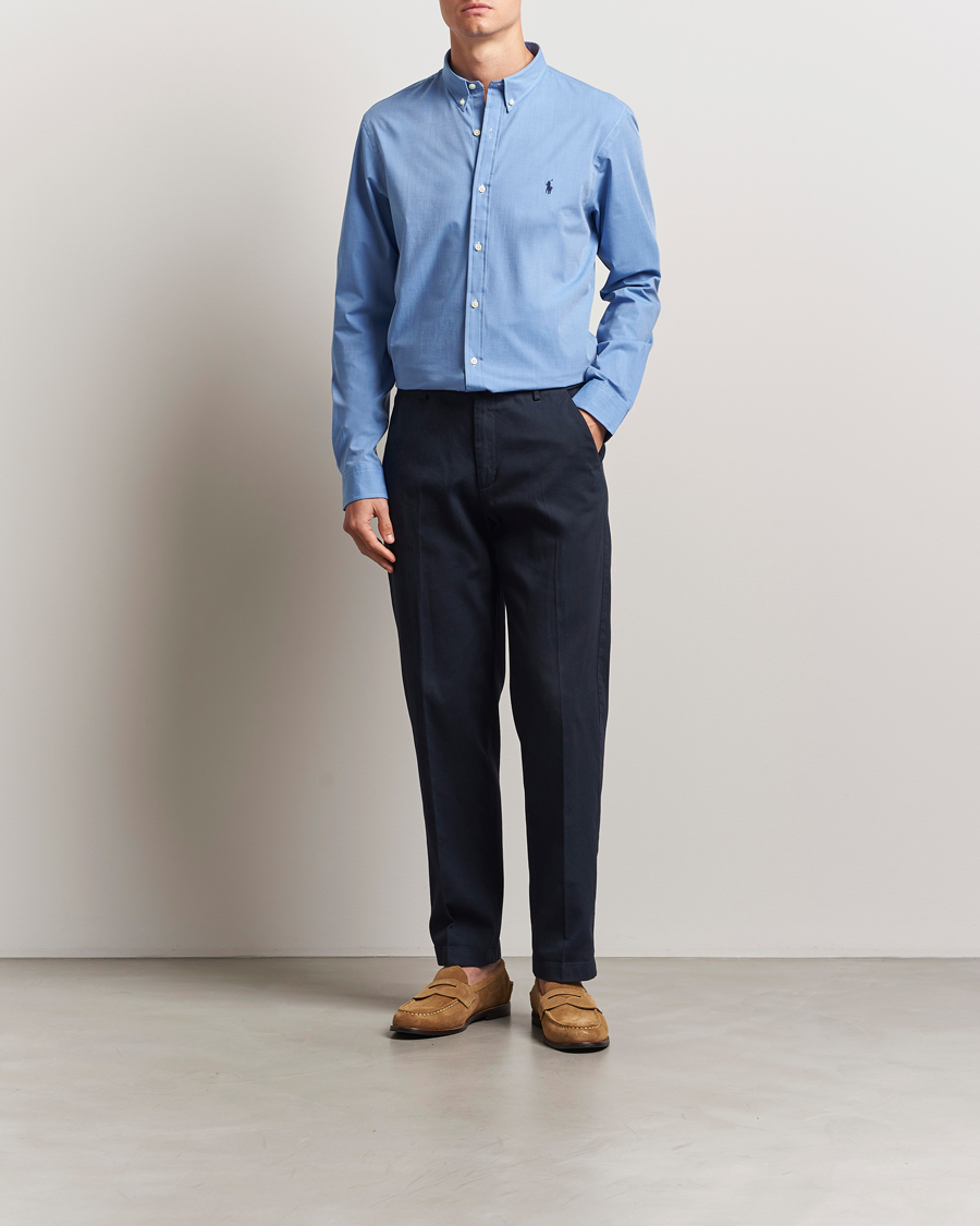 Homme | Chemises | Polo Ralph Lauren | Slim Fit Poplin Shirt Blue End on End