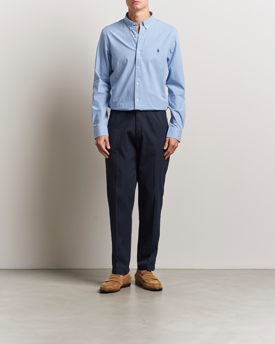 Homme | Chemises | Polo Ralph Lauren | Slim Fit Poplin Shirt Blue/Check