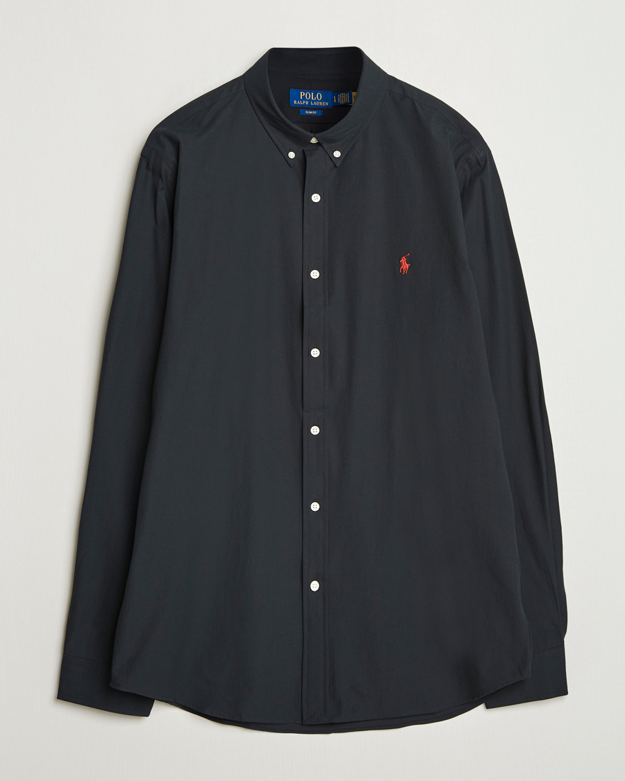 Homme | Chemises | Polo Ralph Lauren | Slim Fit Poplin Shirt Polo Black