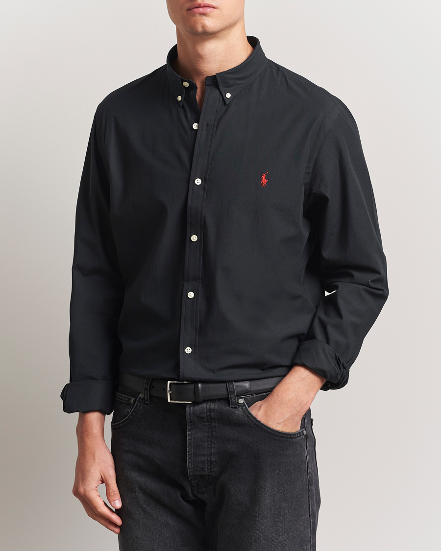 Homme | Chemises | Polo Ralph Lauren | Slim Fit Poplin Shirt Polo Black