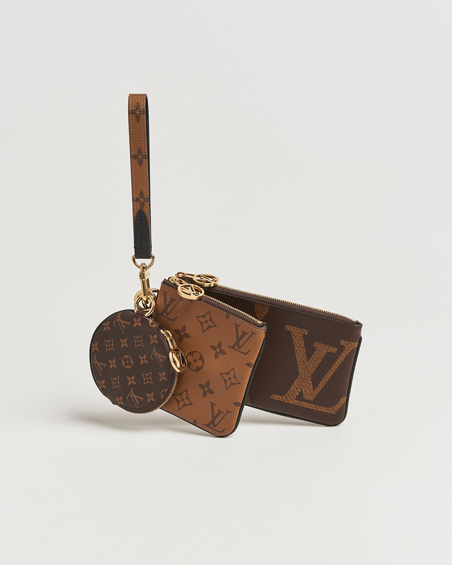 Homme | Louis Vuitton Pre-Owned Giant Trio Pouch Reverse Monogram | Louis Vuitton Pre-Owned | Giant Trio Pouch Reverse Monogram