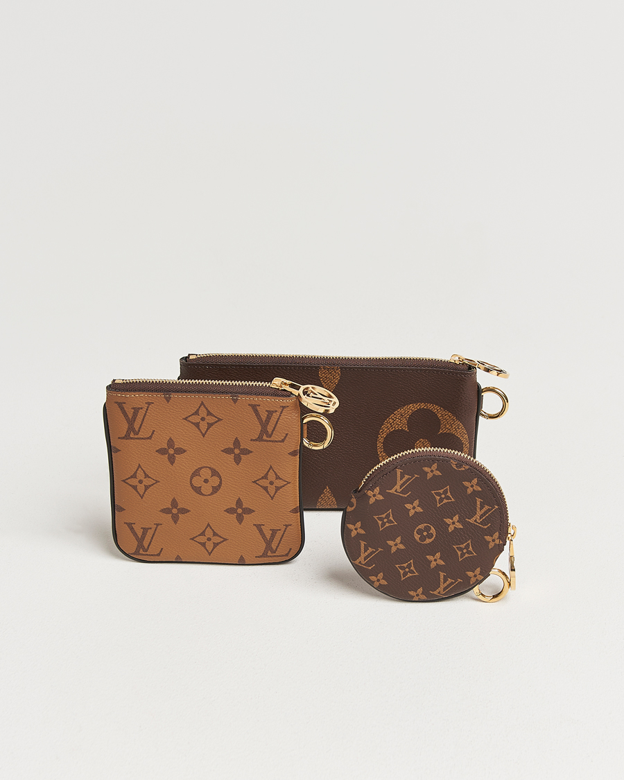 Homme | Louis Vuitton Pre-Owned Giant Trio Pouch Reverse Monogram | Louis Vuitton Pre-Owned | Giant Trio Pouch Reverse Monogram