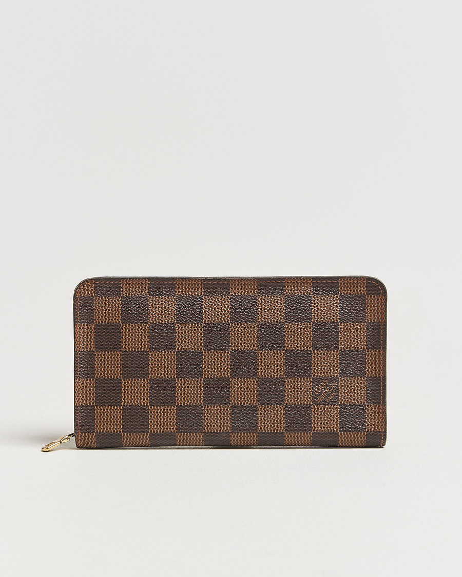 Heren | Louis Vuitton Pre-Owned Porte Monnaie Zippy Wallet Damier Ebene | Louis Vuitton Pre-Owned | Porte Monnaie Zippy Wallet Damier Ebene