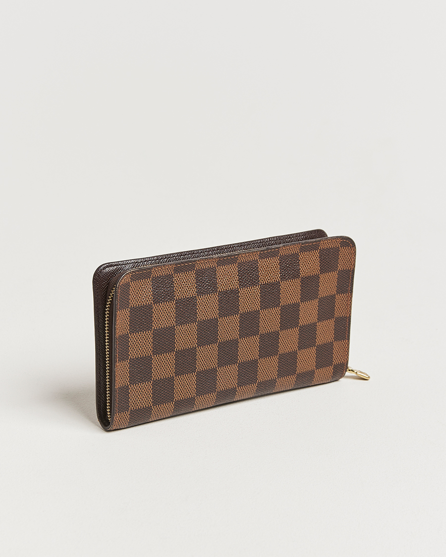 Heren | Louis Vuitton Pre-Owned Porte Monnaie Zippy Wallet Damier Ebene | Louis Vuitton Pre-Owned | Porte Monnaie Zippy Wallet Damier Ebene