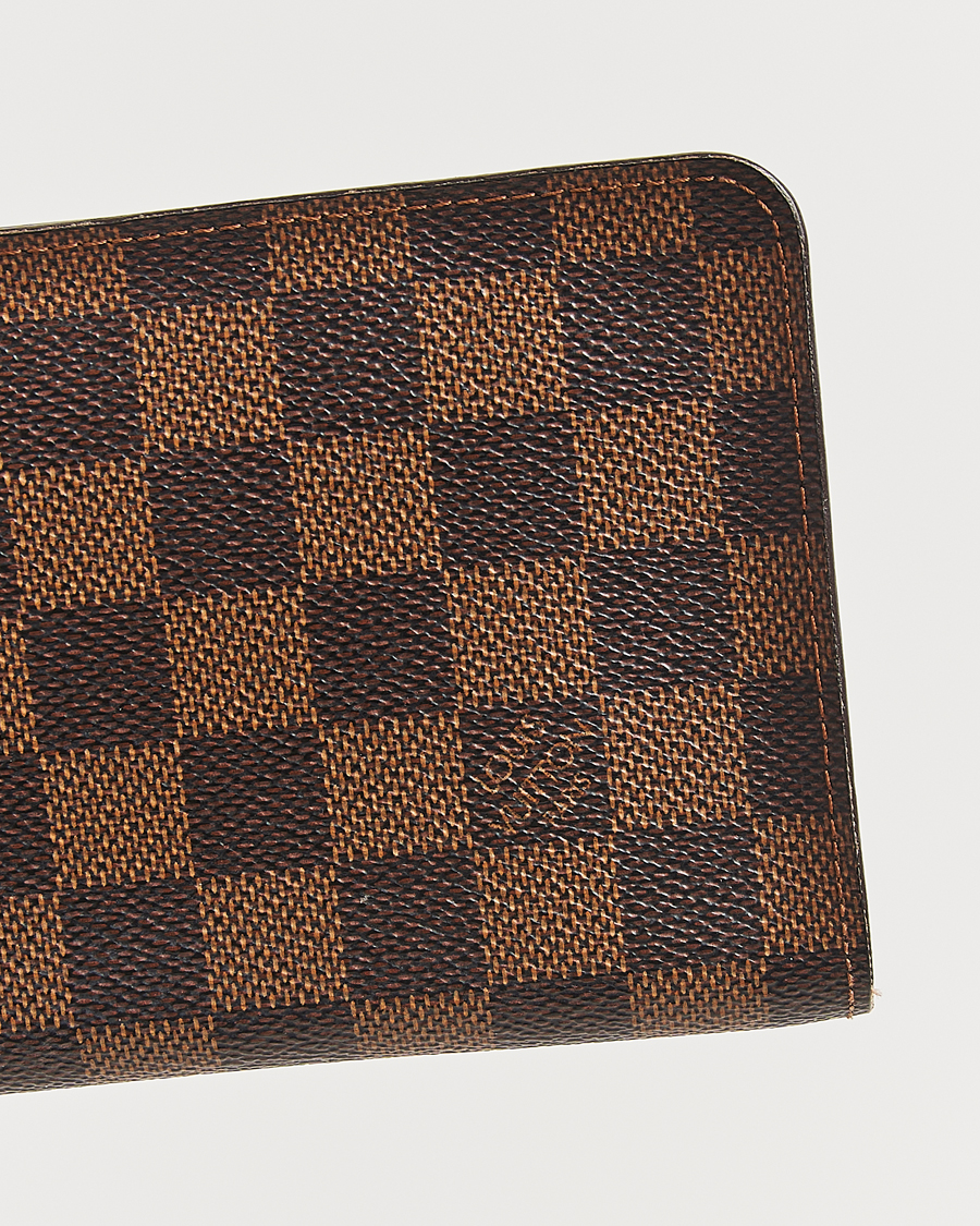 Heren | Louis Vuitton Pre-Owned Porte Monnaie Zippy Wallet Damier Ebene | Louis Vuitton Pre-Owned | Porte Monnaie Zippy Wallet Damier Ebene
