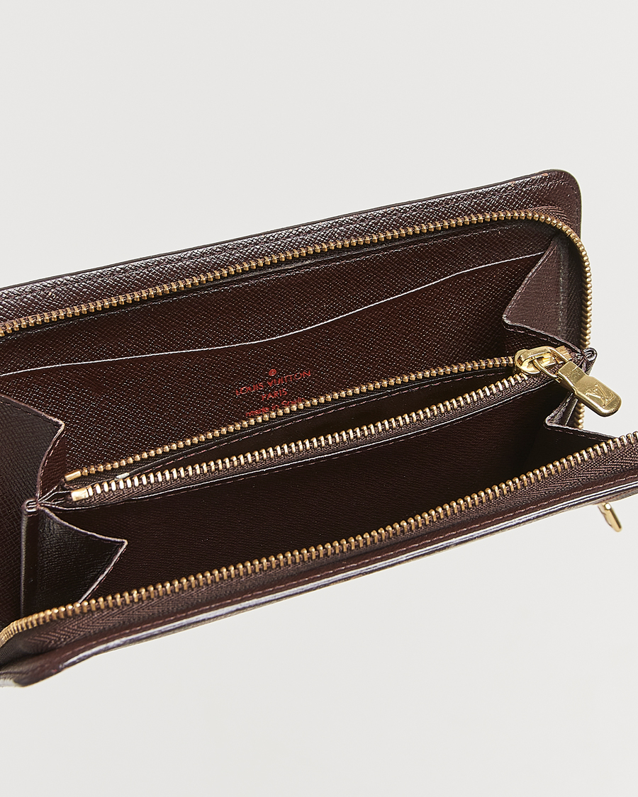 Heren | Louis Vuitton Pre-Owned Porte Monnaie Zippy Wallet Damier Ebene | Louis Vuitton Pre-Owned | Porte Monnaie Zippy Wallet Damier Ebene