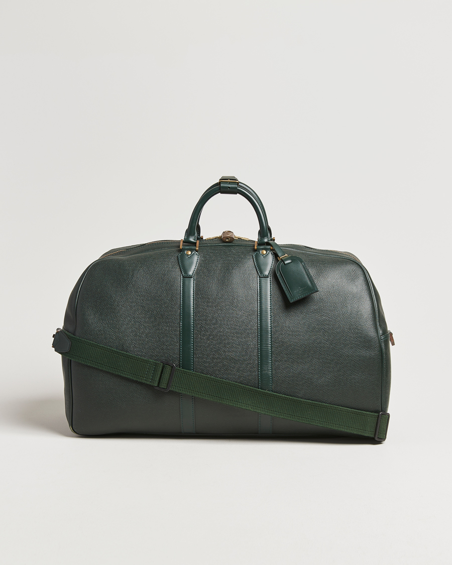 Homme | Pre-Owned & Vintage Bags | Louis Vuitton Pre-Owned | Taiga Kendall GM Weekend Bag Green