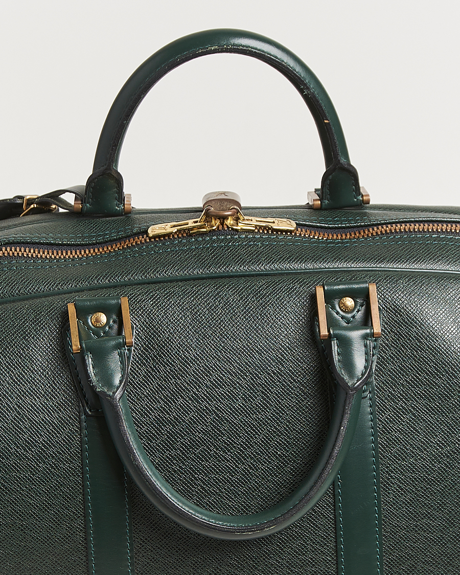 Homme | Pre-Owned & Vintage Bags | Louis Vuitton Pre-Owned | Taiga Kendall GM Weekend Bag Green