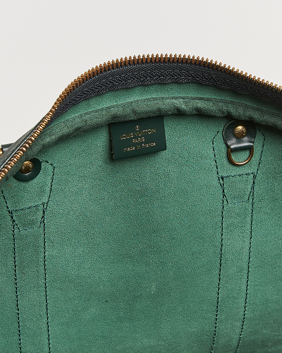 Homme | Pre-Owned & Vintage Bags | Louis Vuitton Pre-Owned | Taiga Kendall GM Weekend Bag Green