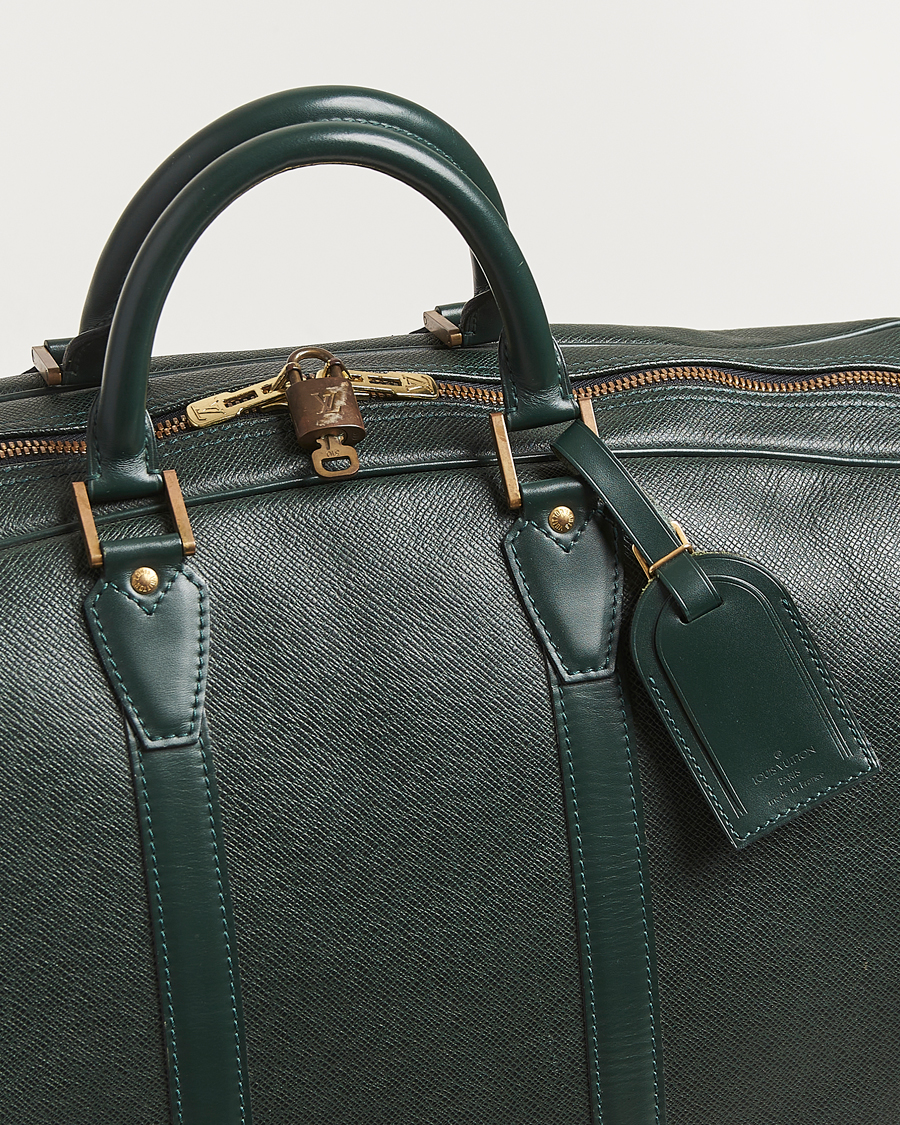 Homme | Pre-Owned & Vintage Bags | Louis Vuitton Pre-Owned | Taiga Kendall GM Weekend Bag Green