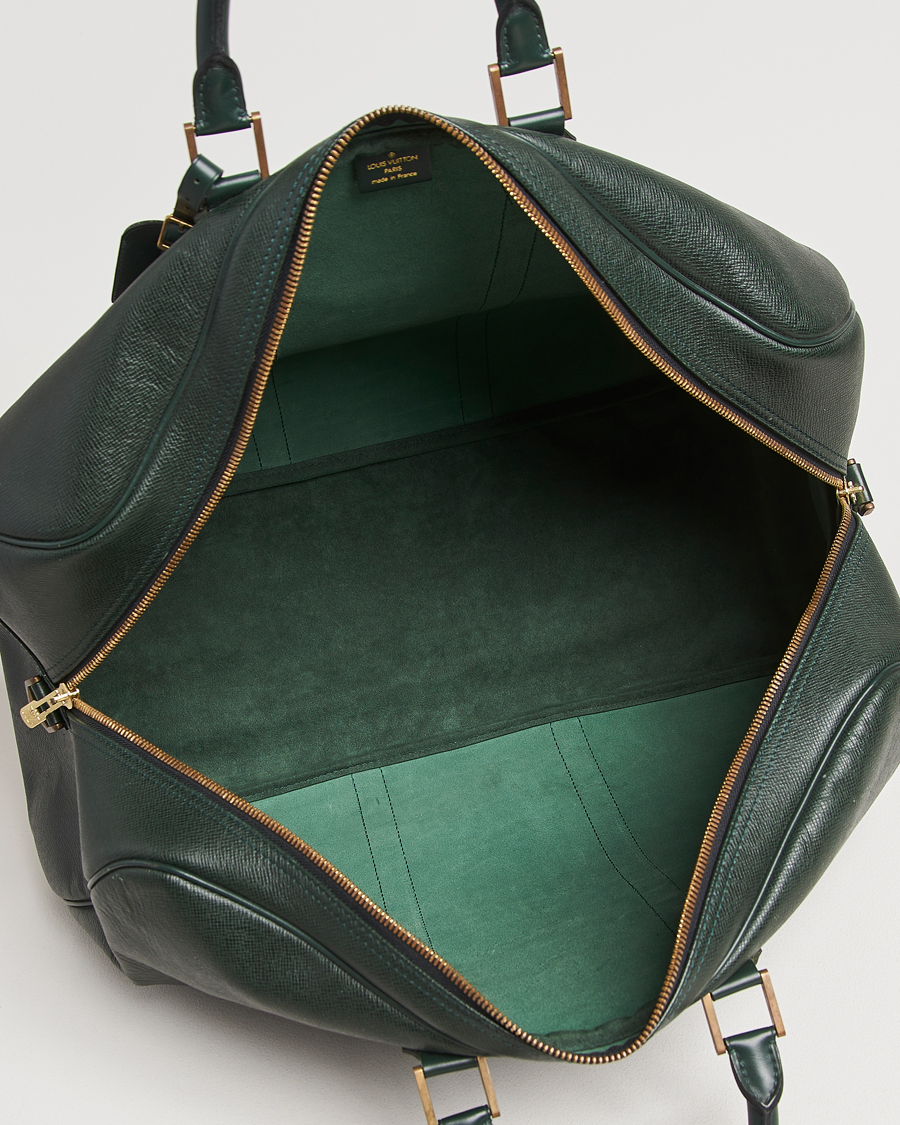 Homme | Pre-Owned & Vintage Bags | Louis Vuitton Pre-Owned | Taiga Kendall GM Weekend Bag Green