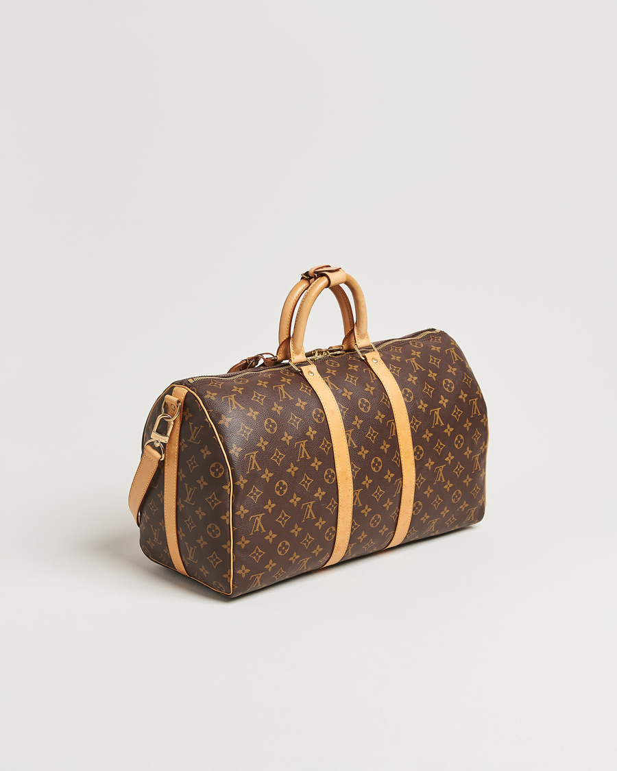 Homme | Louis Vuitton Pre-Owned Keepall Bandoulière 45 Monogram | Louis Vuitton Pre-Owned | Keepall Bandoulière 45 Monogram