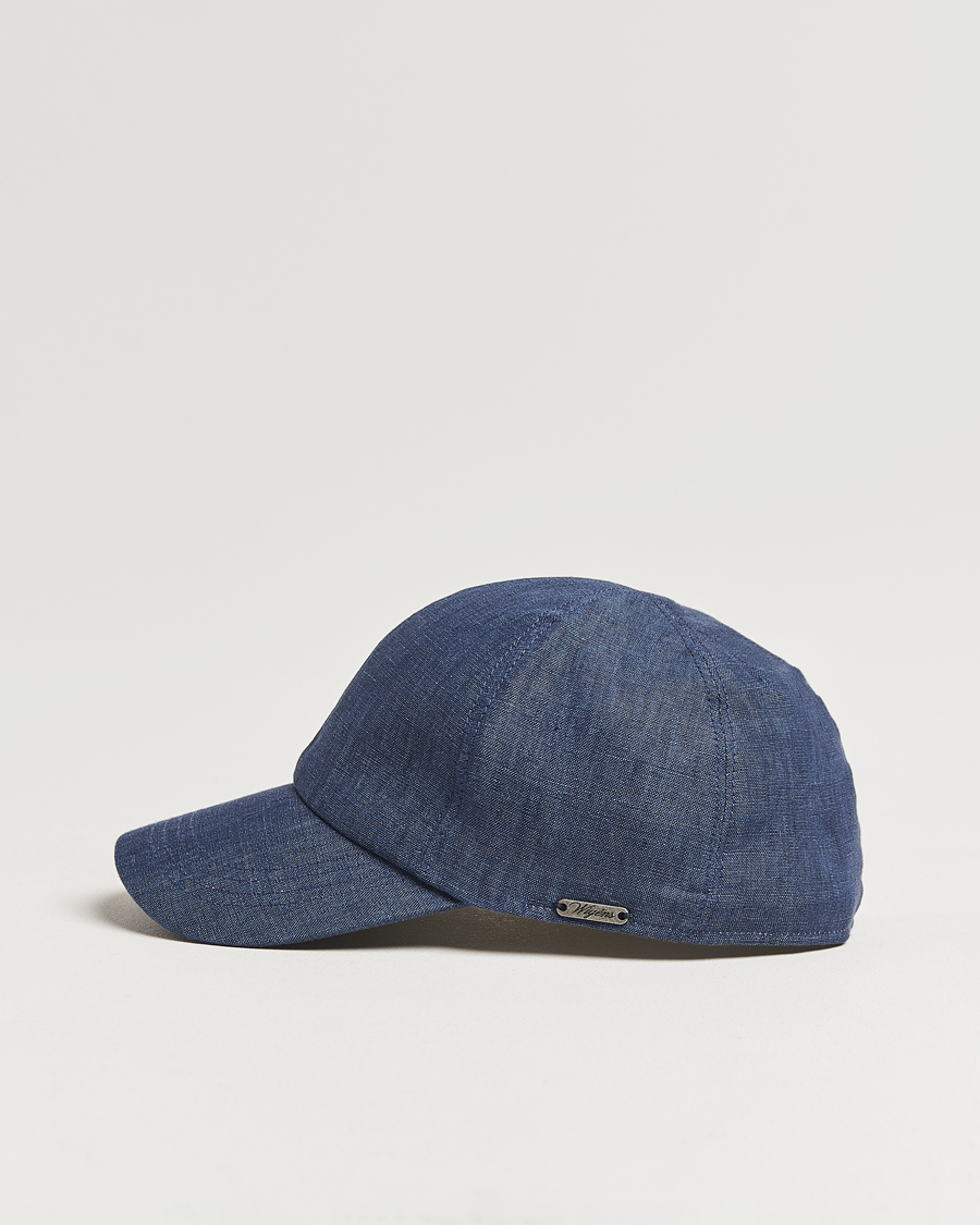 Heren | Hoeden en petten | Wigéns | Baseball Linen Cap Denim Blue
