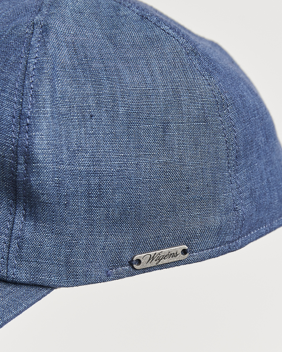 Heren | Hoeden en petten | Wigéns | Baseball Linen Cap Denim Blue