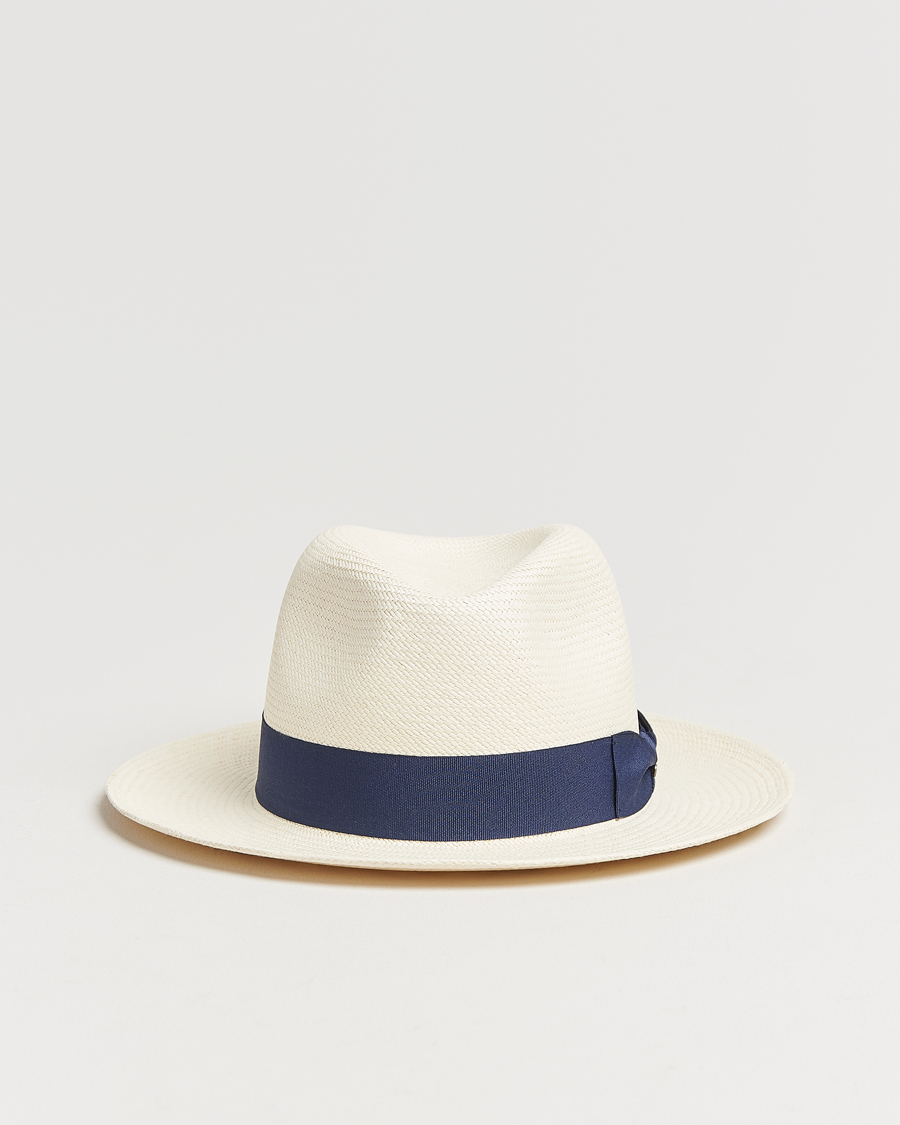 Homme | Bobs Et Casquettes | Wigéns | Panama Hat White/Navy