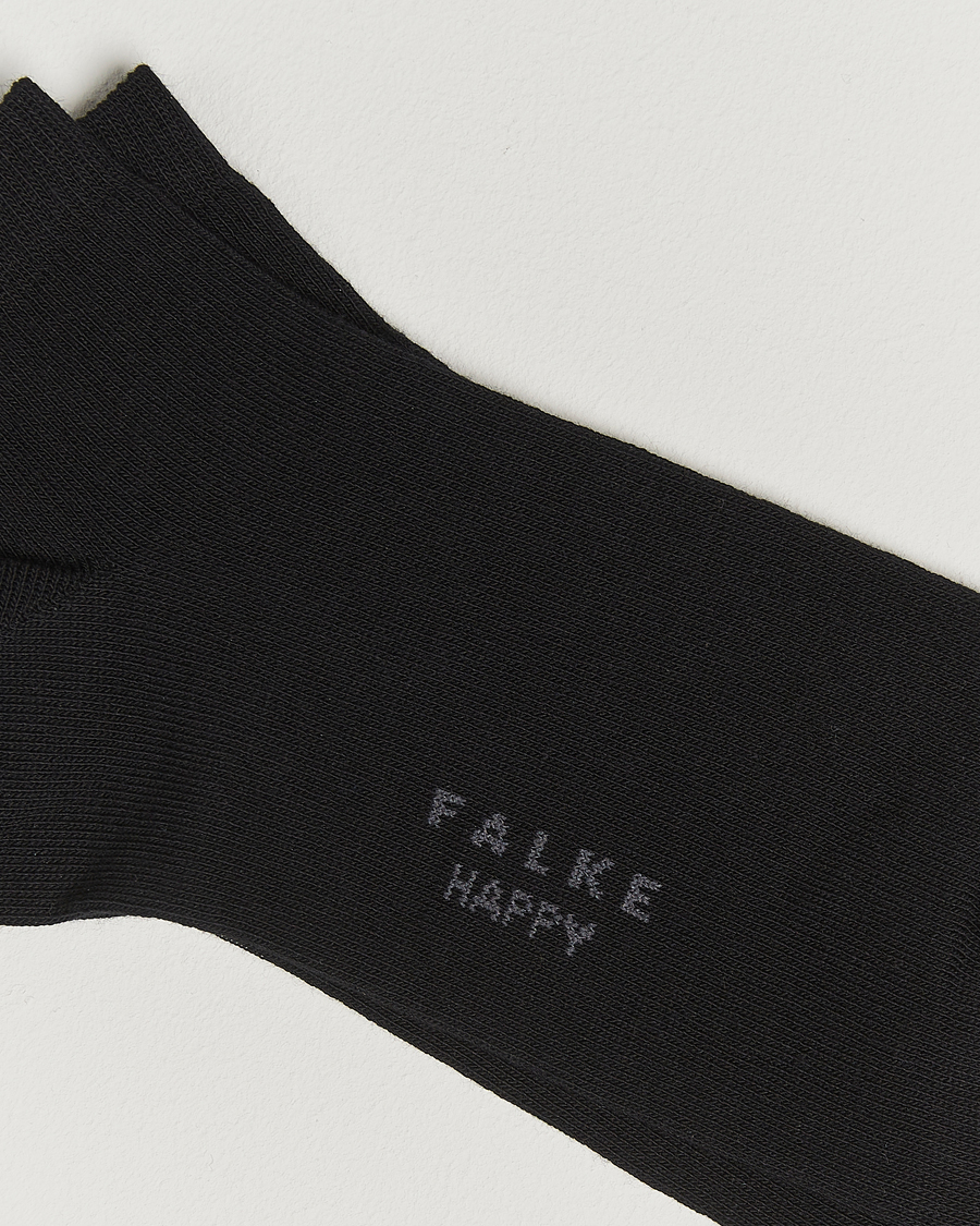 Homme | Sous-Vêtements Et Chaussettes | Falke | Happy 2-Pack Cotton Sneaker Socks Black