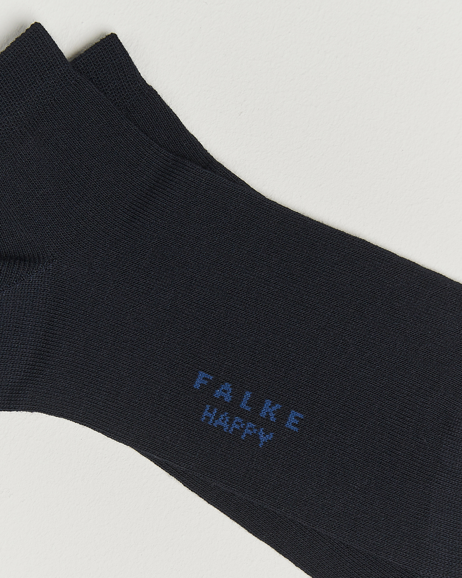 Homme | Sous-Vêtements Et Chaussettes | Falke | Happy 2-Pack Cotton Sneaker Socks Dark Navy