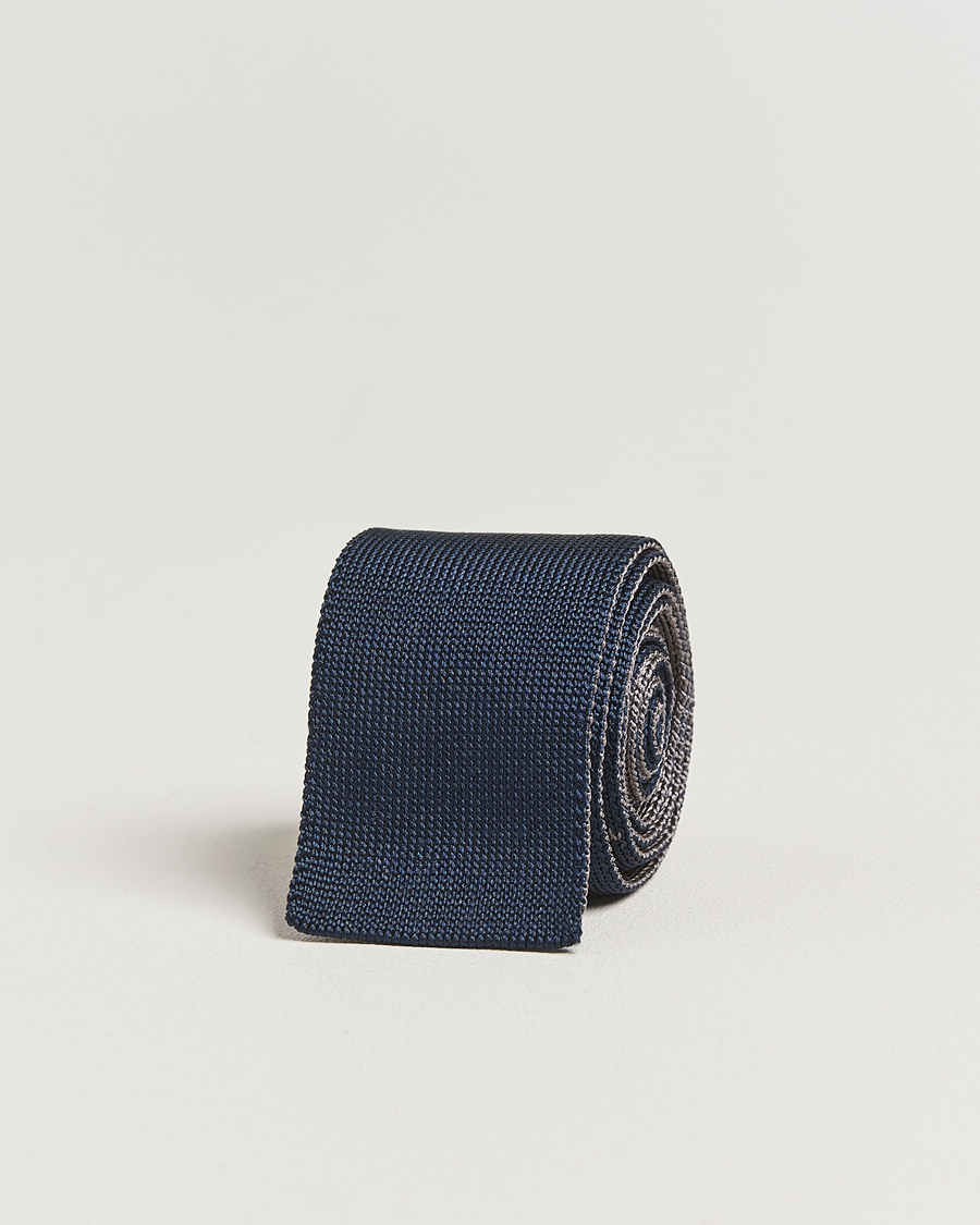 Heren | Stropdassen | Thom Browne | Jacquard Knit Tie Navy