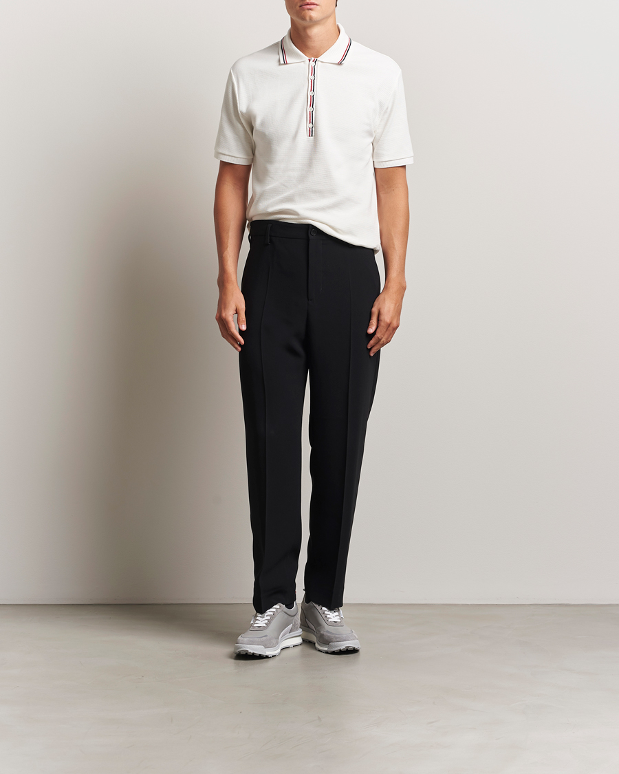 Homme | Polos | Thom Browne | Waffle Cotton Polo Natural White