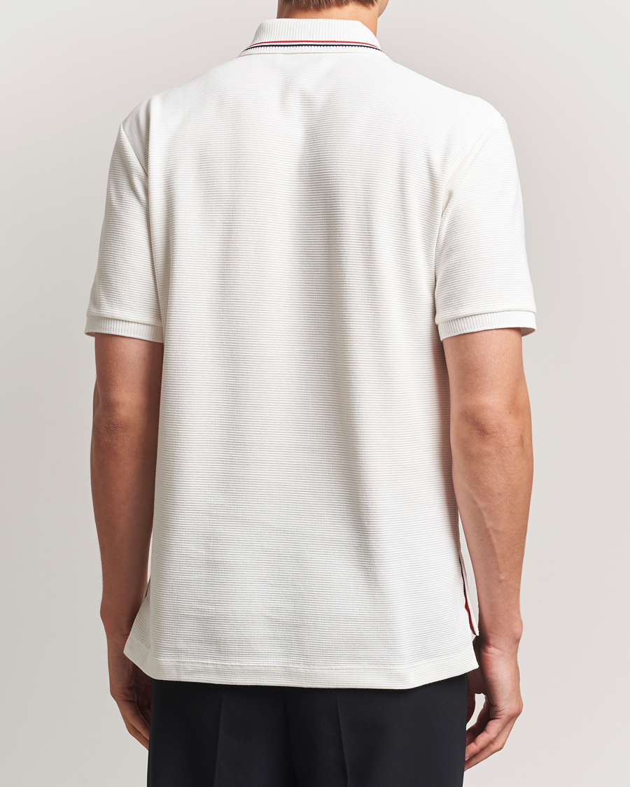 Homme | Polos | Thom Browne | Waffle Cotton Polo Natural White