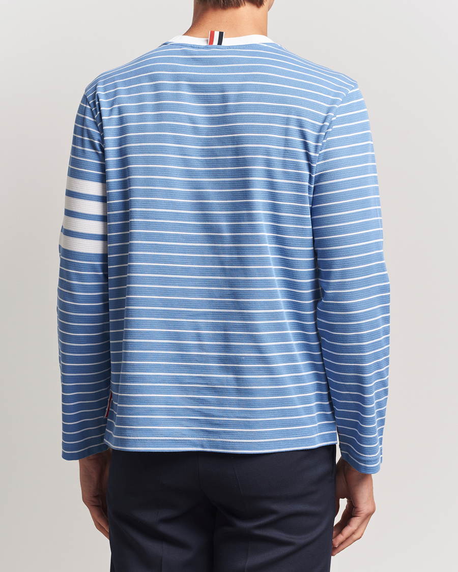 Homme | T-shirts | Thom Browne | Long Sleeve T-Shirt Blue/White