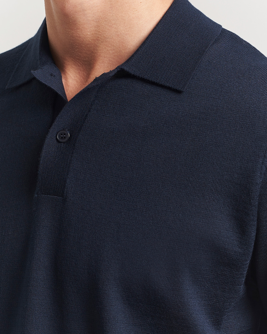 Heren | Polo's | Samsøe Samsøe | Sarown Knitted Polo Salute Navy