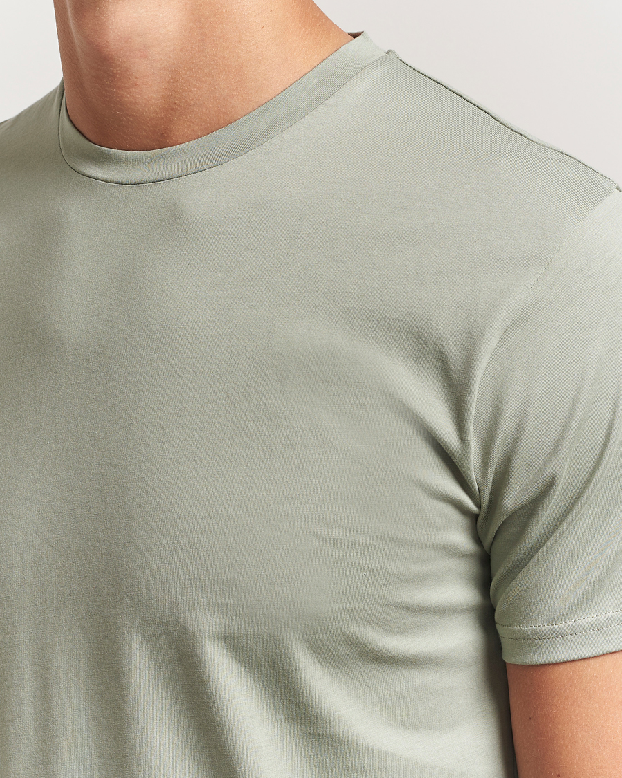 Heren | T-shirts | Sunspel | Riviera Midweight T-Shirt Pastel Green