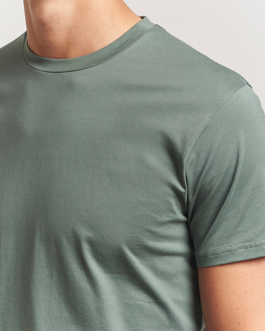 Heren | T-shirts | Sunspel | Riviera Midweight T-Shirt Dusk Green