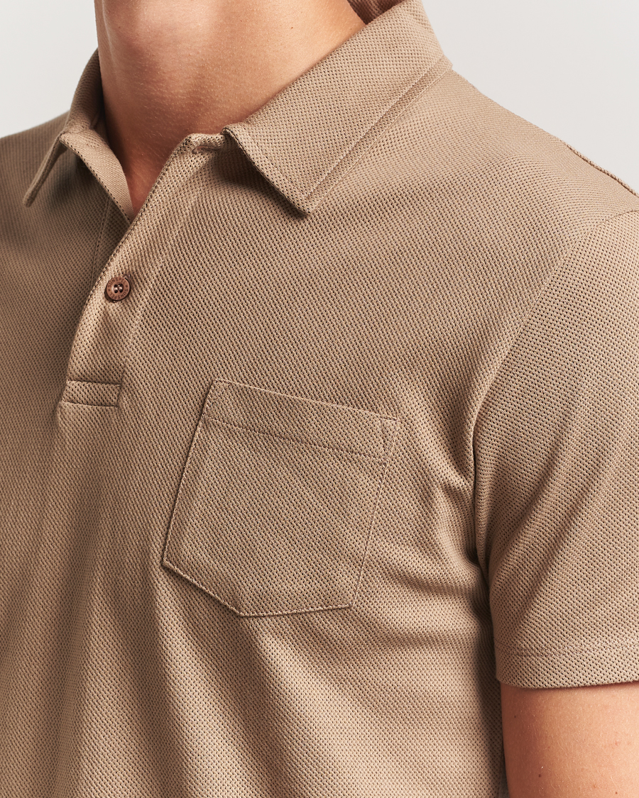 Homme | Polos | Sunspel | Riviera Polo Shirt Dune