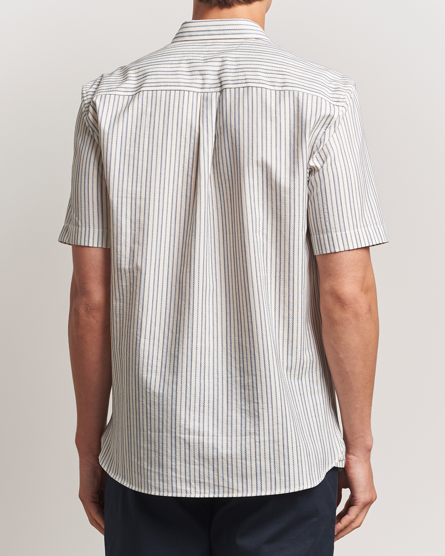 Homme | Chemises | Sunspel | Vintage Stripe Shirt Ecru/Denim