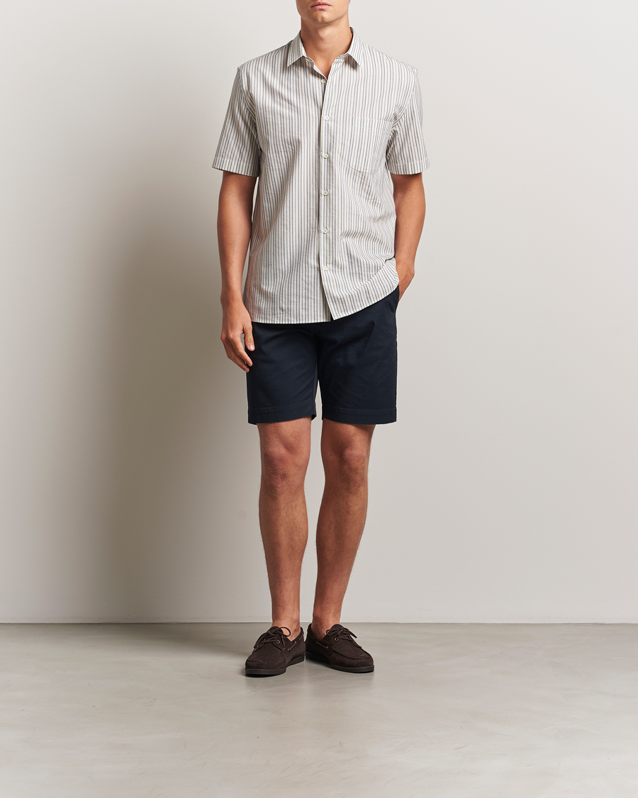 Homme | Shorts | Sunspel | Cotton Chino Shorts Navy