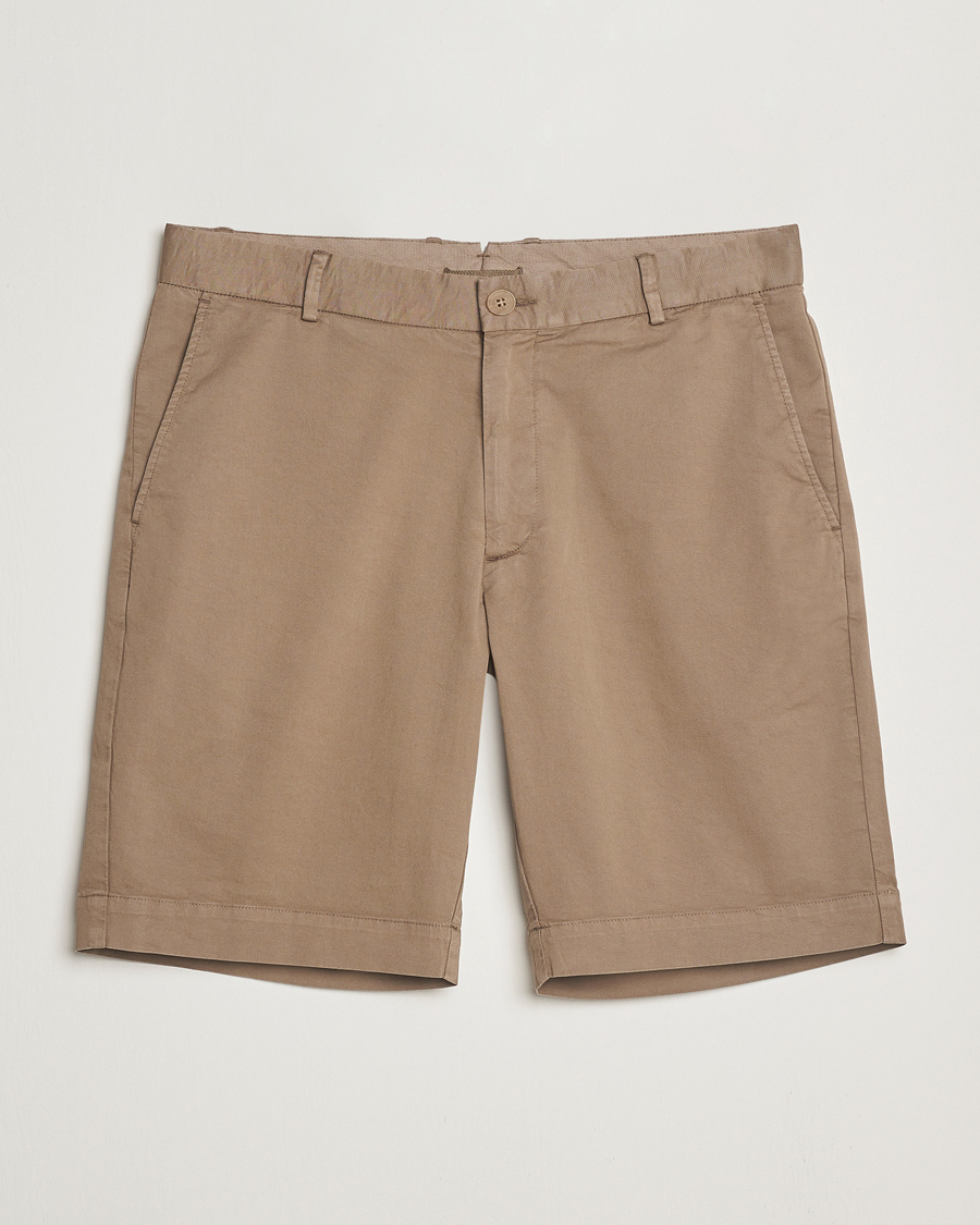 Homme | Shorts | Sunspel | Cotton Chino Shorts Dark Stone