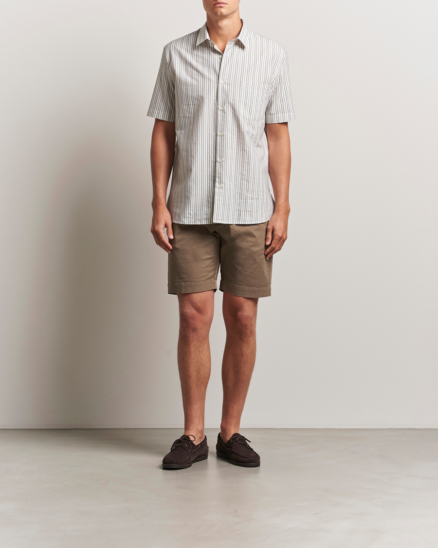 Homme | Shorts | Sunspel | Cotton Chino Shorts Dark Stone