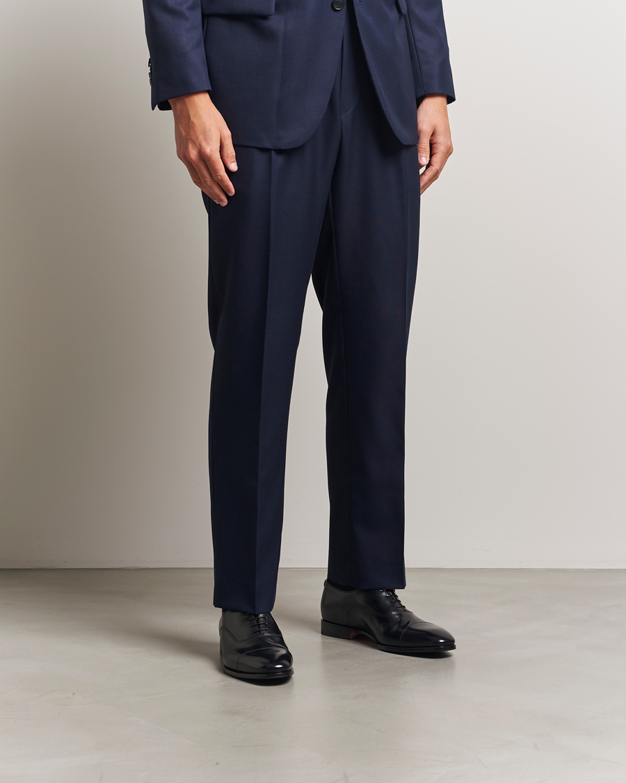 Homme | Chaussures Oxford | Santoni | Adrian Oxford Black Calf