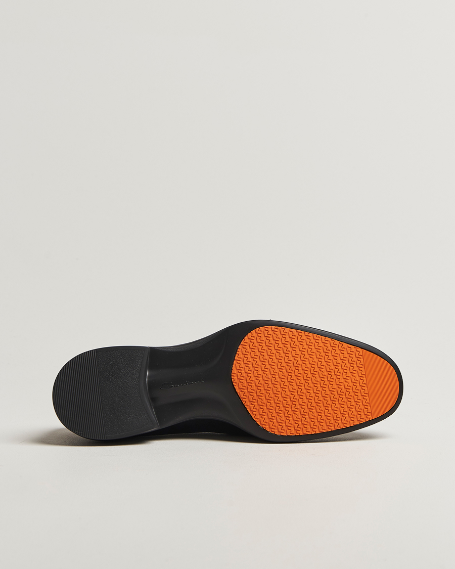 Homme | Loafers | Santoni | Easy Penny Loafer Black Calf