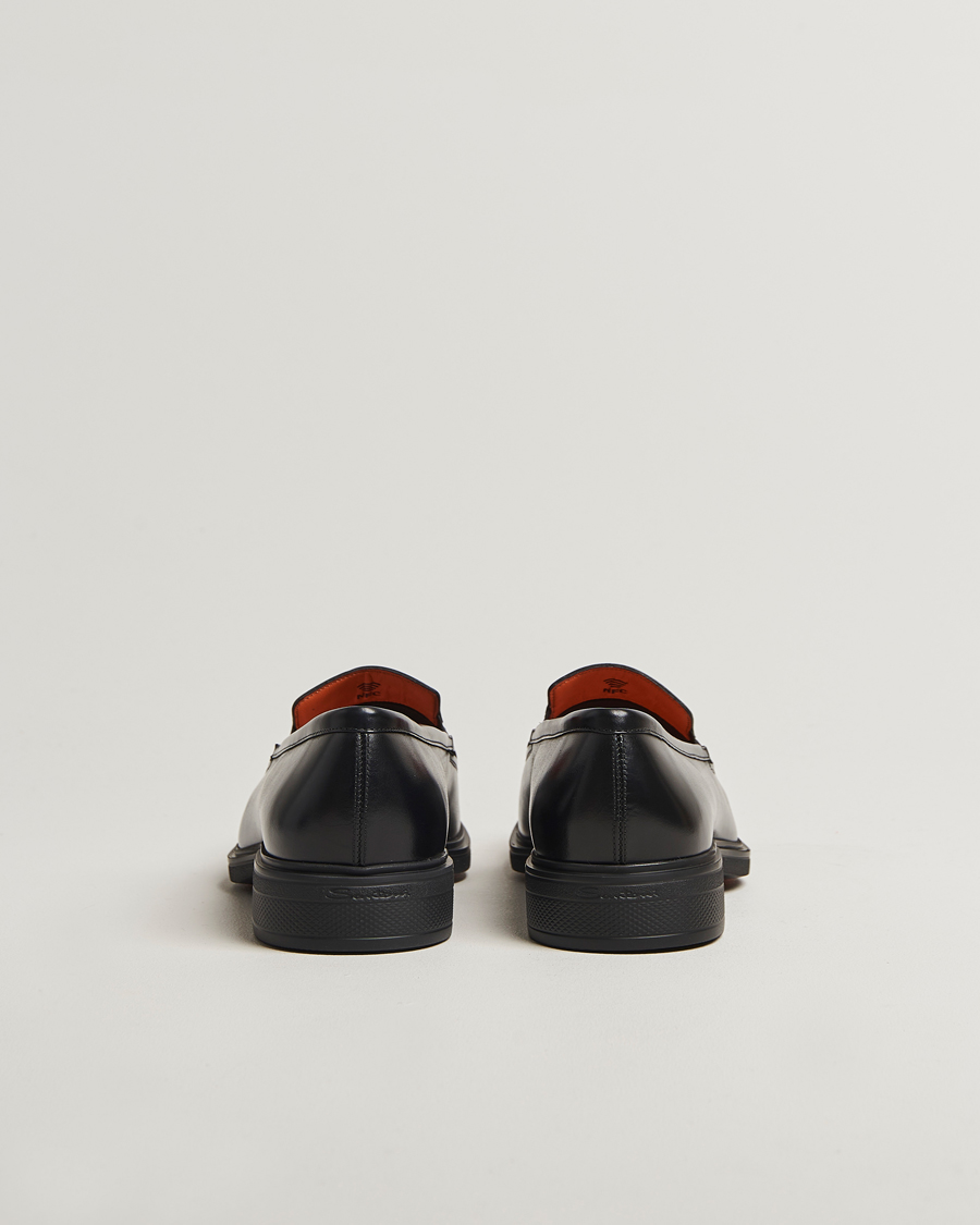 Homme | Loafers | Santoni | Easy Penny Loafer Black Calf