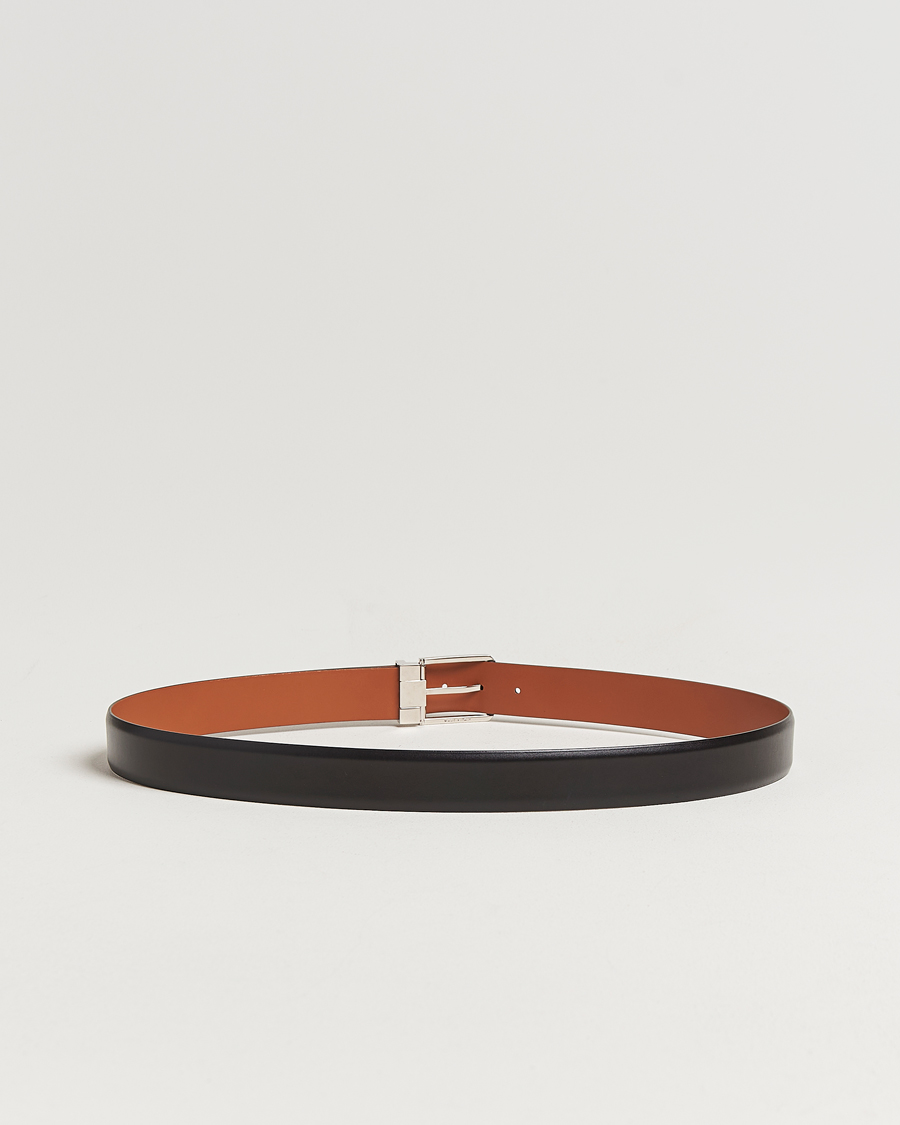 Heren | Riemen | Santoni | Classic Leather Belt Black Calf